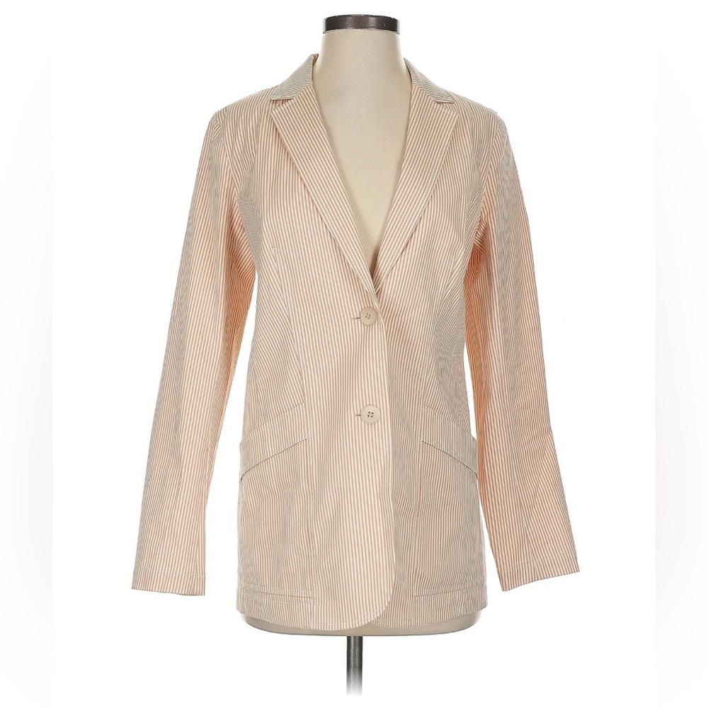 LAFAYETTE 148 Women's Boston Micro Stripe Blazer In Clay Multi